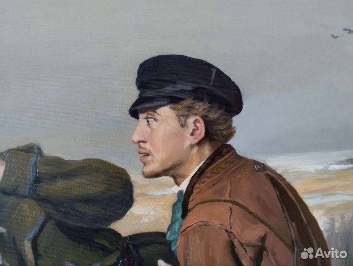 Охотники на привале. Копия картины