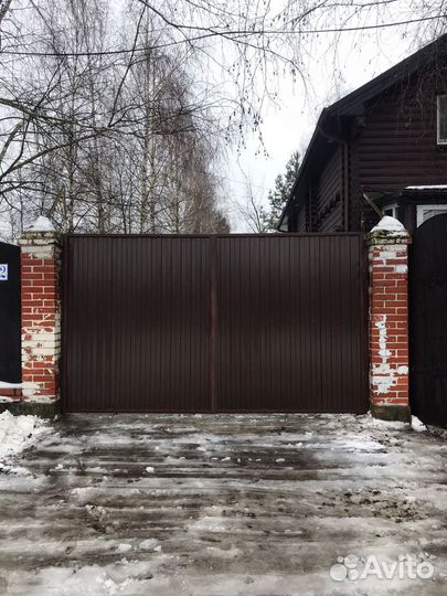 Распашные ворота под ключ