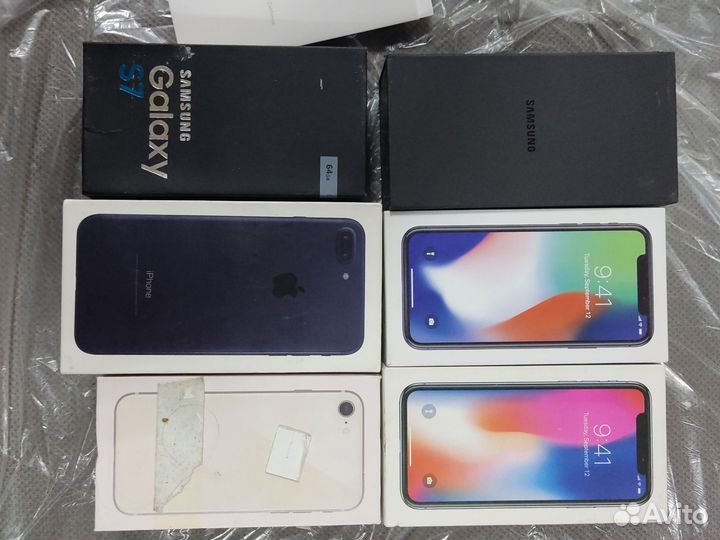 Коробки iPhone, samsung Galaxy s7