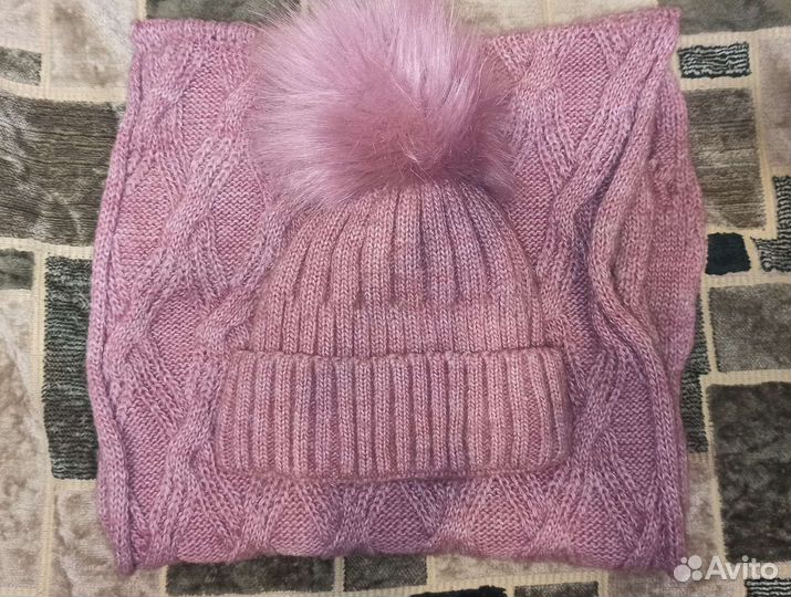 Комплект шапка+снуд