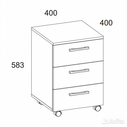 Тумба 3S, oskar, цвет дуб Санремо