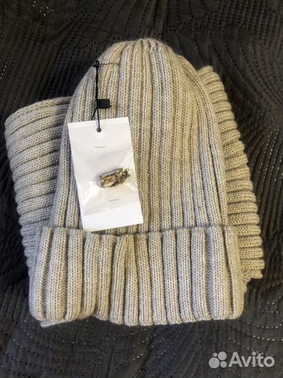 Шапка и шарф зимняя женская