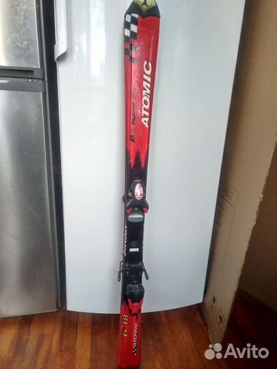 Горные лыжи детские 120 см и ботинки 23,7 см