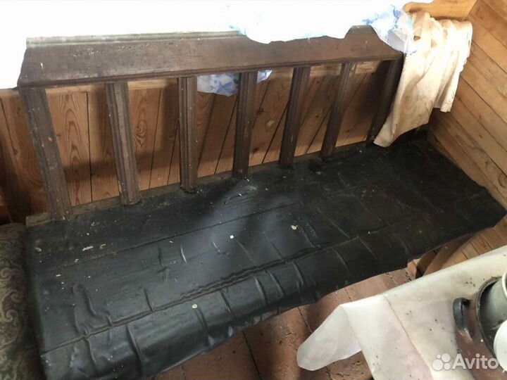 Скамья деревянная, деревенская, старинная