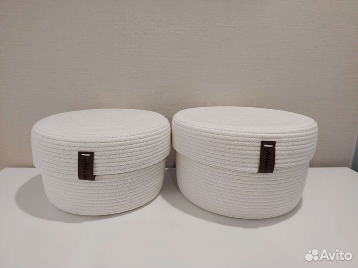 Корзина из хлопкового шнура