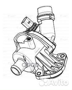 Термостат VW passat B5 (01) /audi A4 (00) 1.8