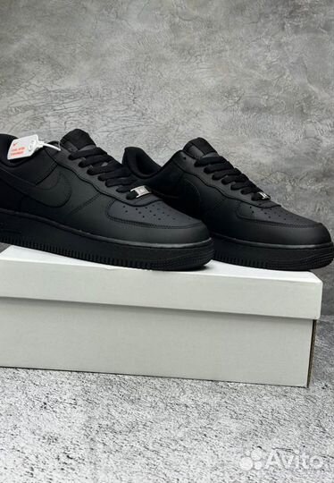 Кроссовки Nike Air Force 1 Supreme Black