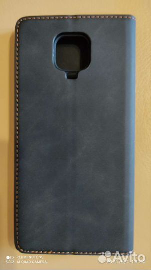 Чехол Кожанный Xiaomi Redmi ноте 9 про, ноте 9S