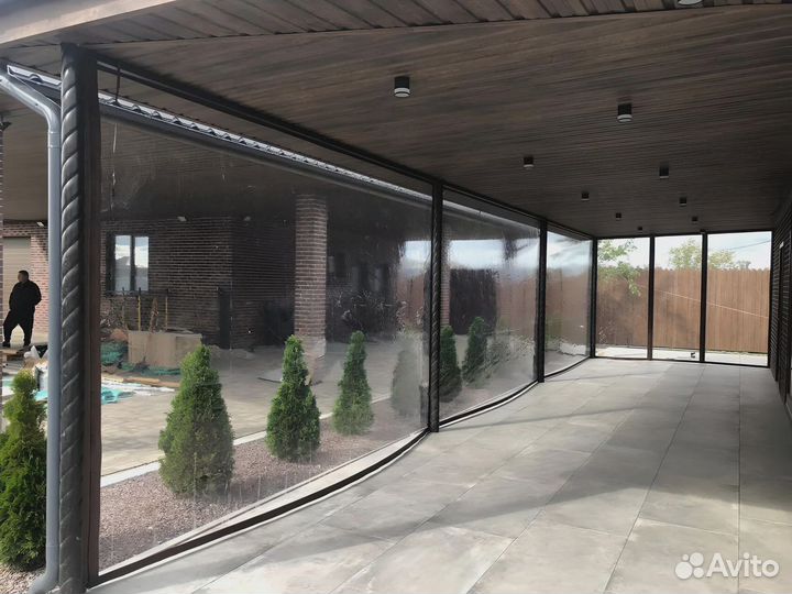 Мягкие окна морозостойкие для террасы беседки вера