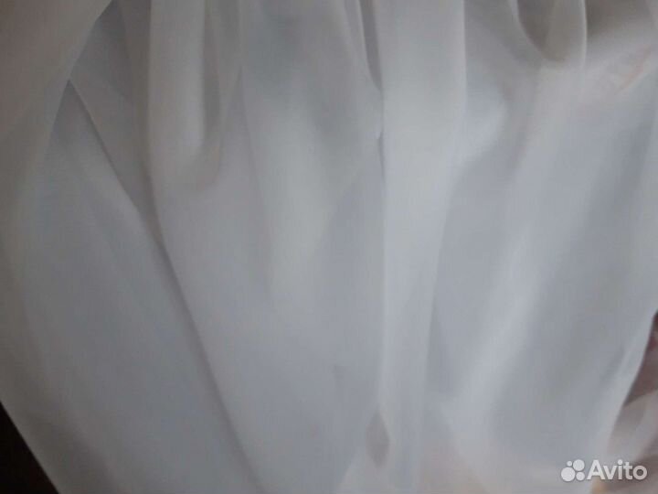 Тюль новый 2.6 м. вуаль для кухни и комнаты