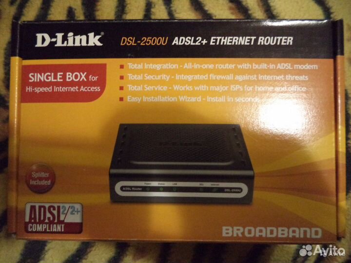 Модем D-Link DSL -2500U