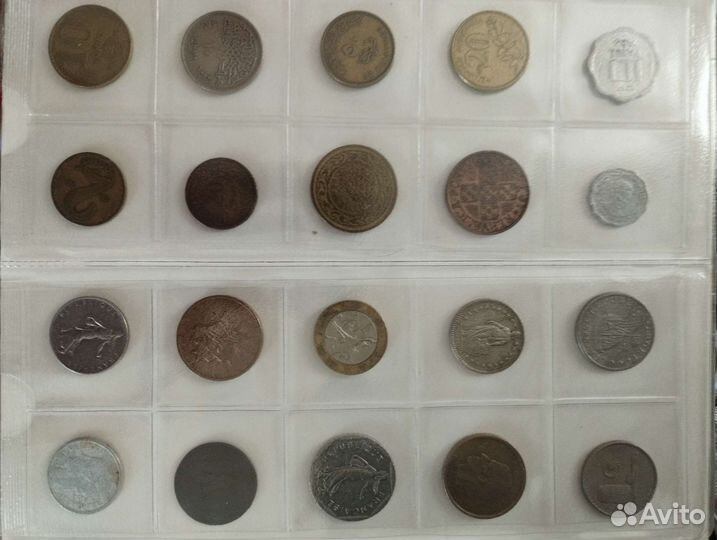 Коллекция монет разных