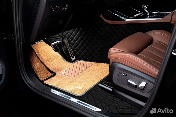 3D Коврики Geely Салон Багажник из Экокожи