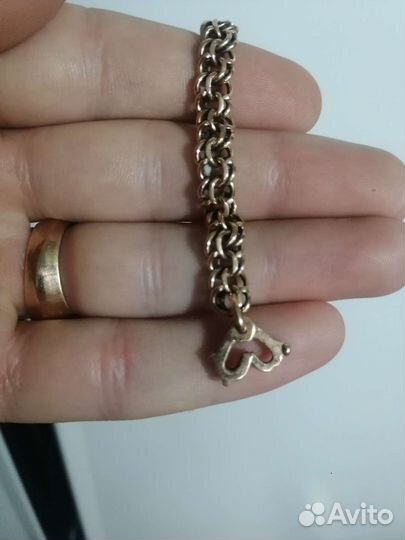 Мужской золотой браслет 585