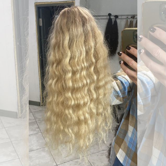 Волосы для наращивания кудри 105 г 60 см