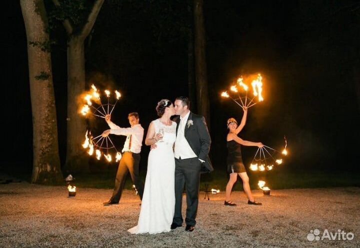 Фаер шоу на свадьбы, дни рождения, юбилеи