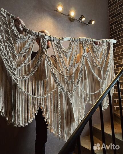 Макраме панно большое в стиле бохо