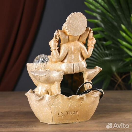 Фонтан 'Ганеша' бежевый мрамор 30х20 см
