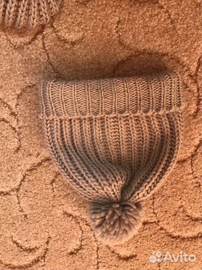 Комплект шапка и шарф женские зимние