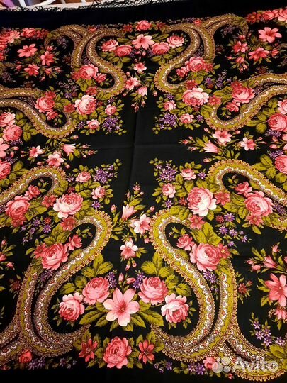 Павловопосадские платки шерсть 146