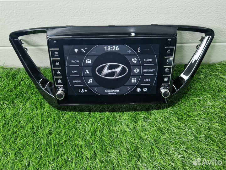 Магнитола Андроид Хёндай Солярис 2 IPS крутилки