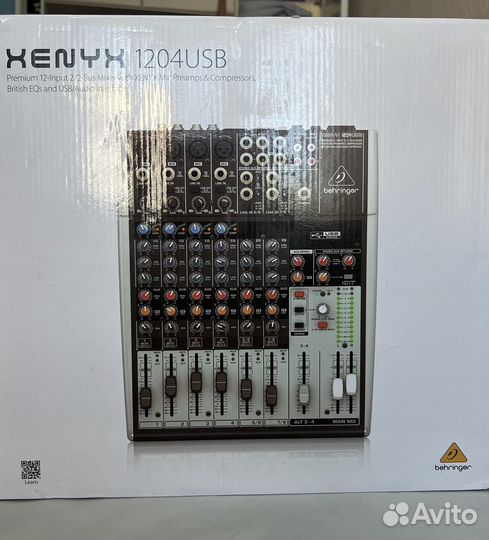 Аналоговый микшерный пульт behringer xenyx 1204USB