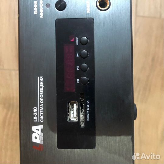 LPA-LX240, трансляционный микшер-усилитель