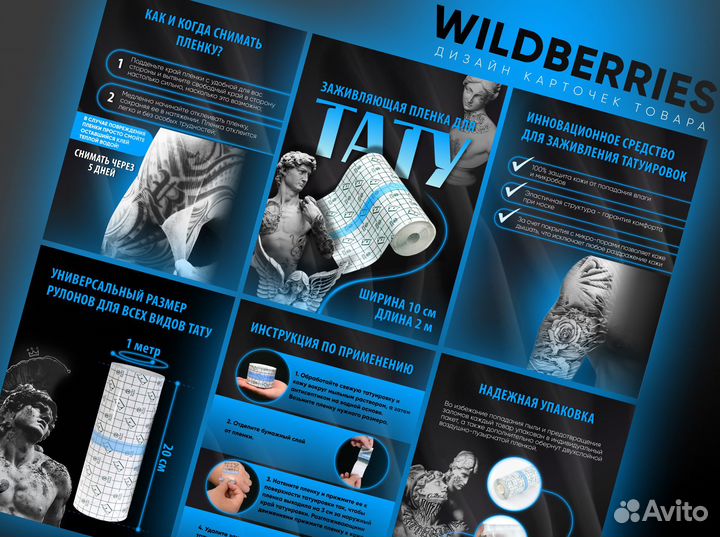 Карточки товаров на маркетплейсах Wildberries