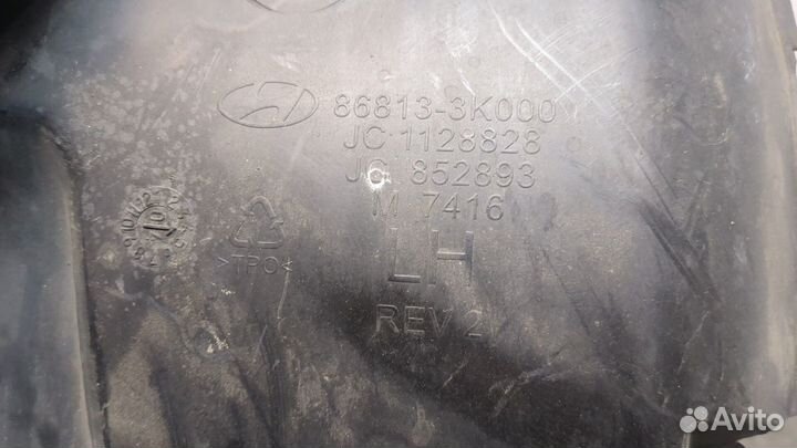 Защита арок (подкрылок) Hyundai Sonata NF, 2007