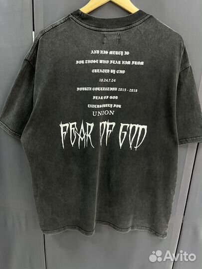 Футболка fog fear of god оверсайз (унисекс)