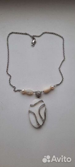 Серебряное колье