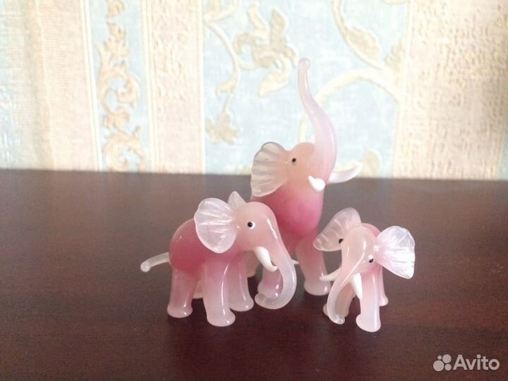 Муранское стекло / Семейство слоников