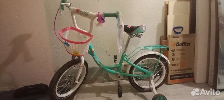 Велосипед детский 4х колесный 4-6 лет