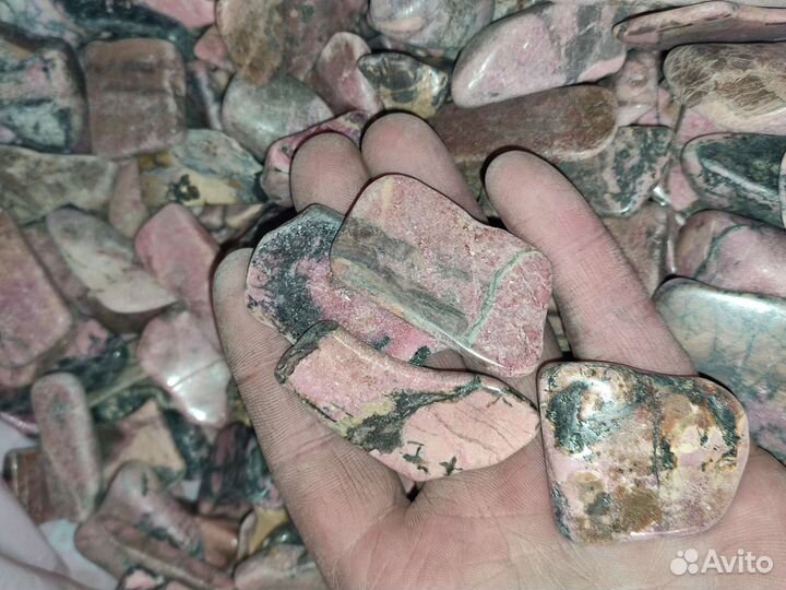 Родонит галтовка оптом