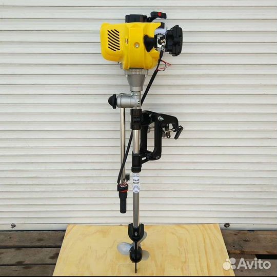 Лодочный мотор (насадка + двигатель от триммера)