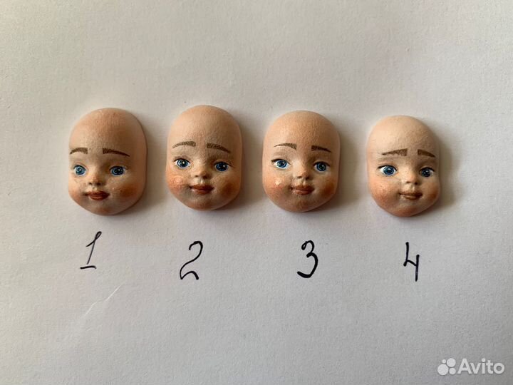 Лица для ватных игрушек