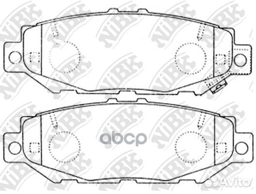 Колодки тормозные lexus GS 300 93-97/toyota supra