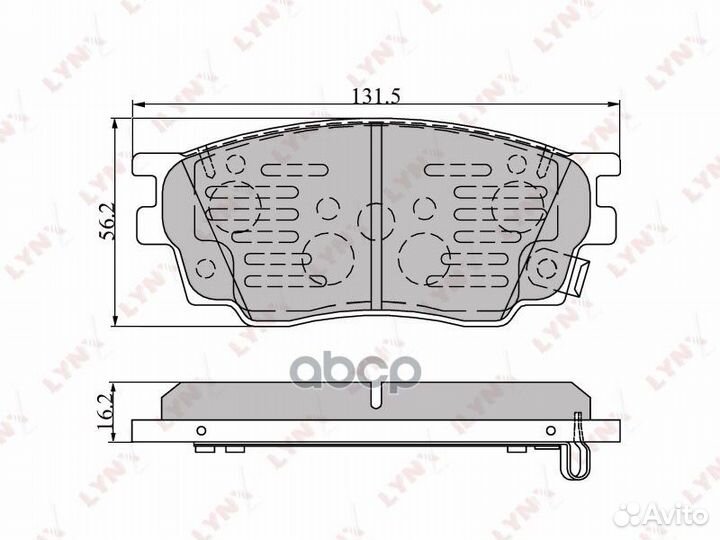 Колодки тормозные дисковые перед 1,633 BD51