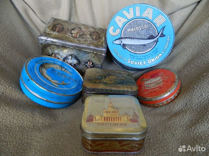 Жестяные банки коллекционные