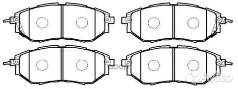 Колодки тормозные дисковые передн subaru: legac