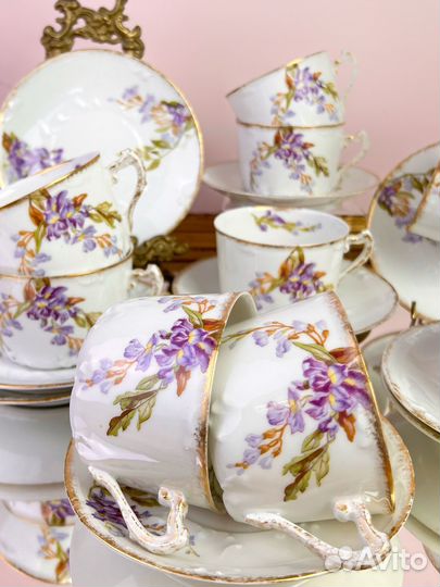 Антикварные чайные пары. Франция