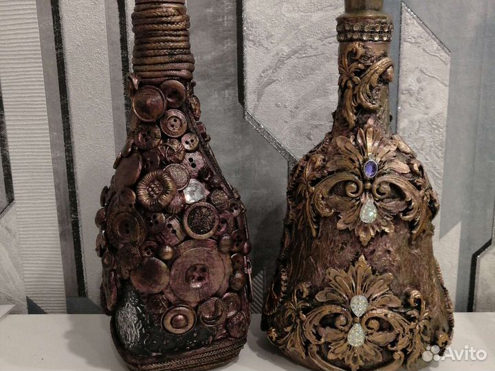 Подарок Декоративные бутылки ручной работы