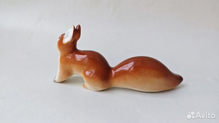 Фарфоровая статуэтка СССР Белка