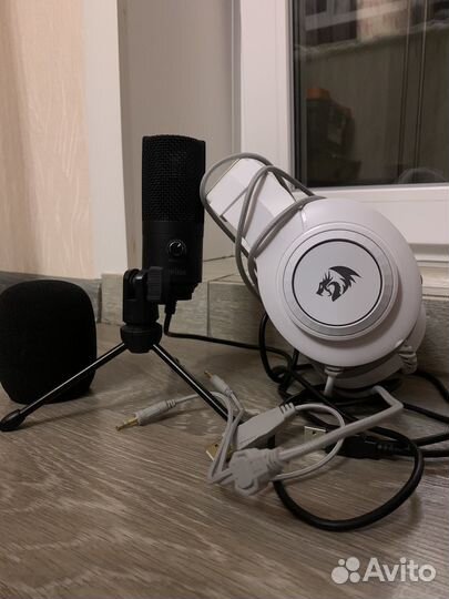 Наушники с микрофоном игровые для компьютера