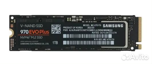SSD Samsung PCI-E x4 1Tb 970 EVO Plus