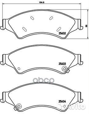 Колодки тормозные перед ford ranger 11- P 24 15