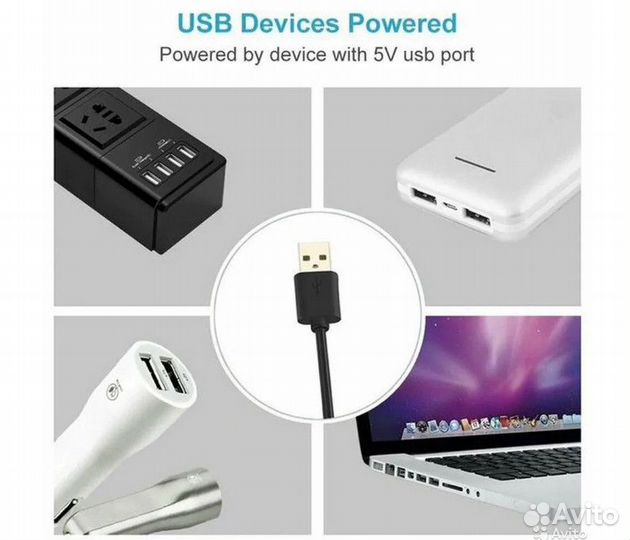 Лента светодиодная RGB (USB -Bluetooth) 1метр