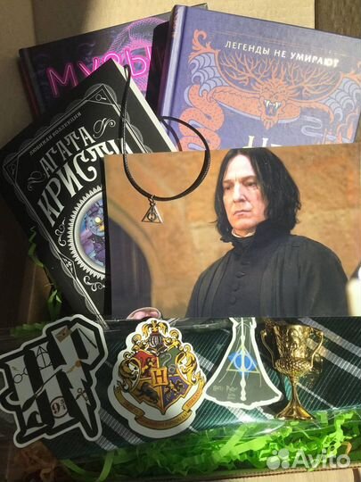 Книжный бокс с эстетикой хогвартса (3книги)