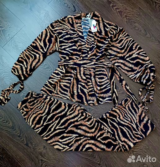 Костюм в пижамном стиле женский летний 42-44