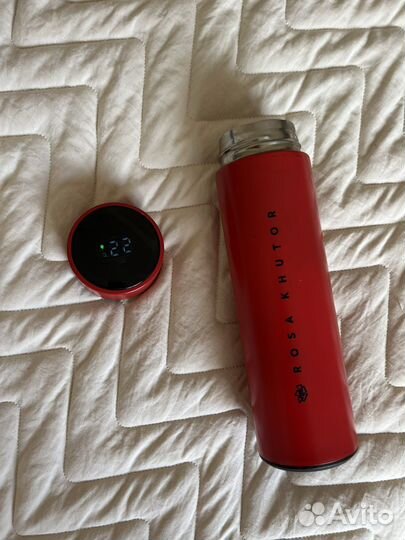 Термос с термометром